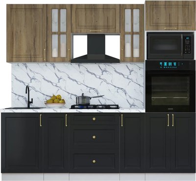 Кухонный гарнитур Интерлиния Мила Шато 2.3В - фото