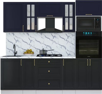 Кухонный гарнитур Интерлиния Мила Шато 2.3В - фото