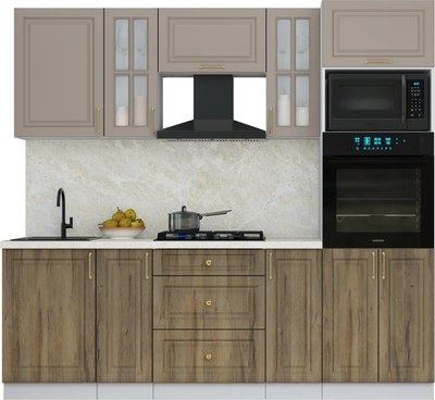 Кухонный гарнитур Интерлиния Мила Шато 2.3В - фото