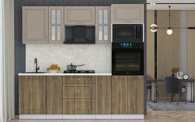 Кухонный гарнитур Интерлиния Мила Шато 2.3В