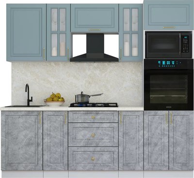 Кухонный гарнитур Интерлиния Мила Шато 2.3В - фото