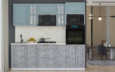 Кухонный гарнитур Интерлиния Мила Шато 2.3В