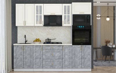 Кухонный гарнитур Интерлиния Мила Шато 2.4В