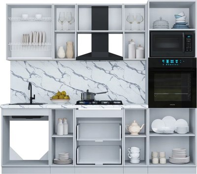 Кухонный гарнитур Интерлиния Мила Шато 2.4В