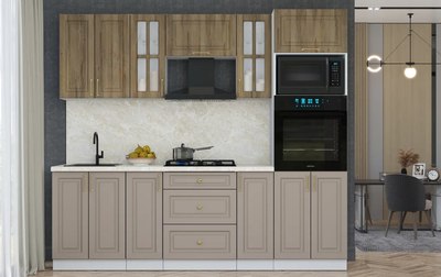 Кухонный гарнитур Интерлиния Мила Шато 2.4В