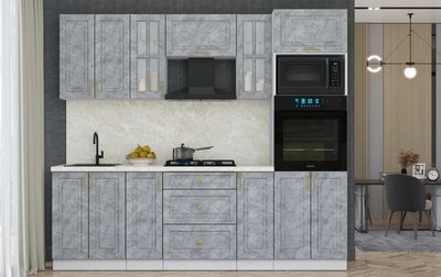 Кухонный гарнитур Интерлиния Мила Шато 2.4В