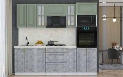 Кухонный гарнитур Интерлиния Мила Шато 2.4В