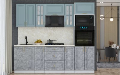 Кухонный гарнитур Интерлиния Мила Шато 2.4В