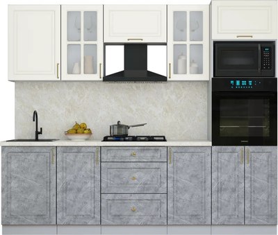 Кухонный гарнитур Интерлиния Мила Шато 2.5В - фото