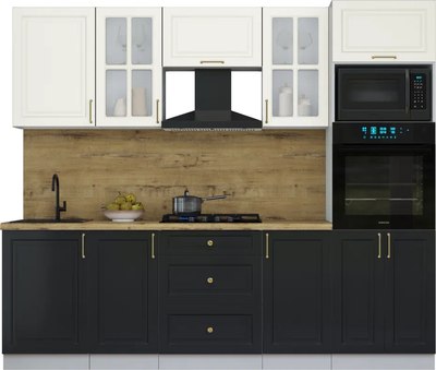 Кухонный гарнитур Интерлиния Мила Шато 2.5В - фото