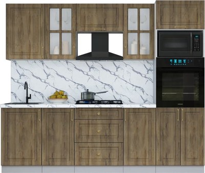 Кухонный гарнитур Интерлиния Мила Шато 2.5В - фото