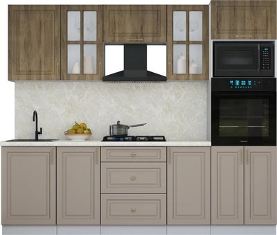 Кухонный гарнитур Интерлиния Мила Шато 2.5В - фото