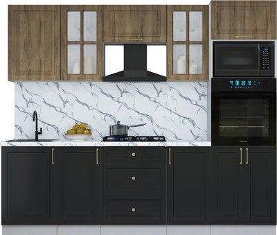 Кухонный гарнитур Интерлиния Мила Шато 2.5В - фото