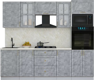 Кухонный гарнитур Интерлиния Мила Шато 2.5В - фото