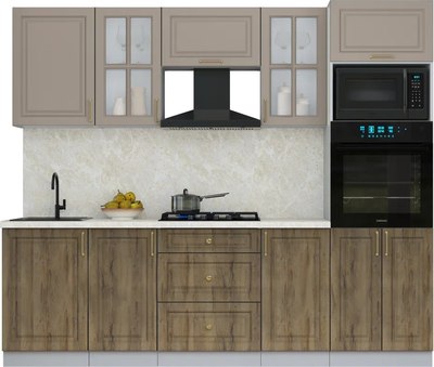 Кухонный гарнитур Интерлиния Мила Шато 2.5В - фото