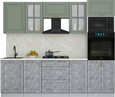 Кухонный гарнитур Интерлиния Мила Шато 2.5В - фото