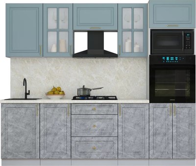 Кухонный гарнитур Интерлиния Мила Шато 2.5В - фото