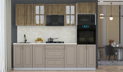 Кухонный гарнитур Интерлиния Мила Шато 2.6В