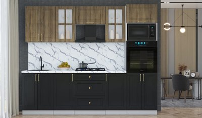 Кухонный гарнитур Интерлиния Мила Шато 2.6В