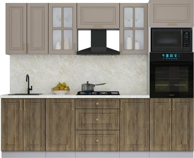 Кухонный гарнитур Интерлиния Мила Шато 2.6В - фото