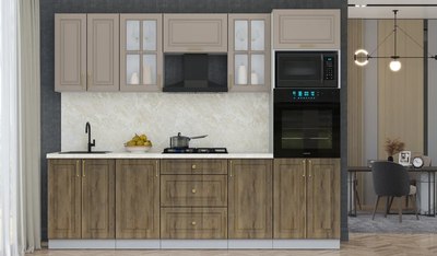 Кухонный гарнитур Интерлиния Мила Шато 2.6В