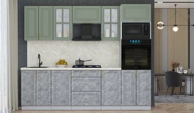 Кухонный гарнитур Интерлиния Мила Шато 2.6В