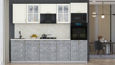 Кухонный гарнитур Интерлиния Мила Шато 2.7В