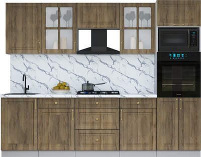 Кухонный гарнитур Интерлиния Мила Шато 2.7В - фото