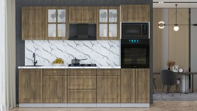 Кухонный гарнитур Интерлиния Мила Шато 2.7В