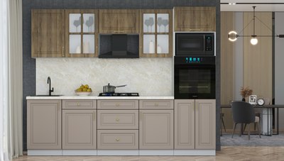 Кухонный гарнитур Интерлиния Мила Шато 2.7В