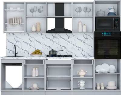 Кухонный гарнитур Интерлиния Мила Шато 2.7В