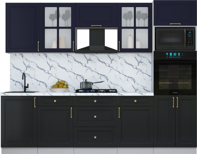 Кухонный гарнитур Интерлиния Мила Шато 2.7В - фото