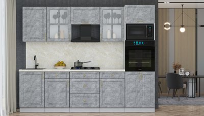 Кухонный гарнитур Интерлиния Мила Шато 2.7В