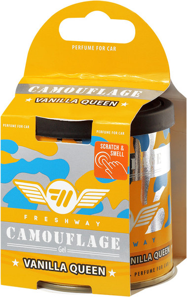Ароматизатор автомобильный Fresh Way Camouflage Gel Vanilla Queen CG 07 - фото