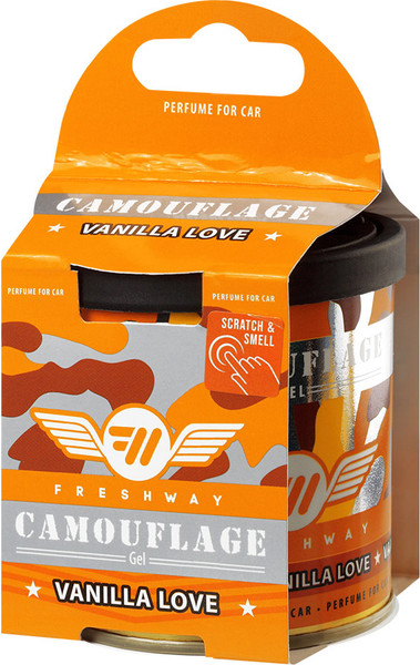 Ароматизатор автомобильный Fresh Way Camouflage Gel Vanilla Love CG 05 - фото