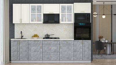 Кухонный гарнитур Интерлиния Мила Шато 2.8В