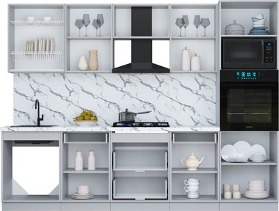Кухонный гарнитур Интерлиния Мила Шато 2.8В