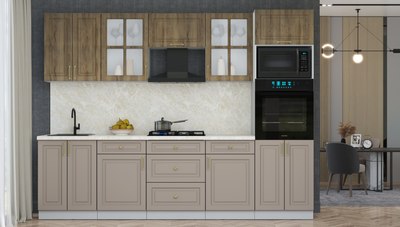 Кухонный гарнитур Интерлиния Мила Шато 2.8B