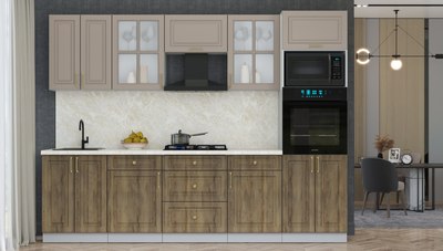 Кухонный гарнитур Интерлиния Мила Шато 2.8В