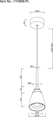 Потолочный светильник Moderli Senta / V11368-PL