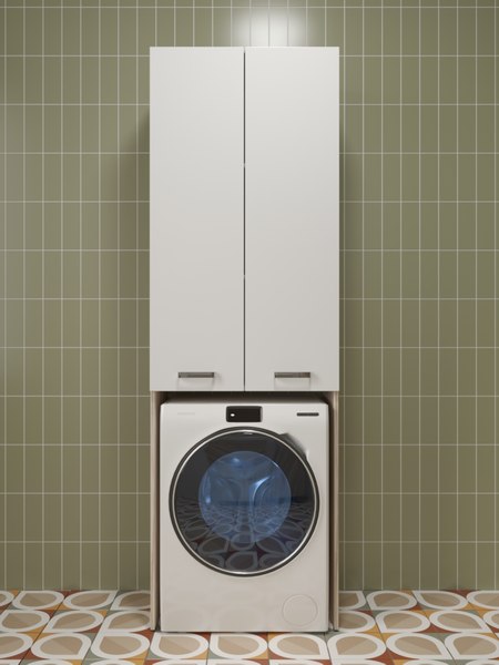 Шкаф-пенал для ванной Style Line Ориноко 68см для СМ - фото