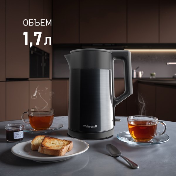 Электрочайник Weissgauff WK 1510 Nero BodyCool