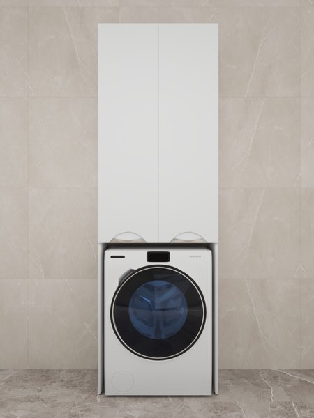 Шкаф-пенал для ванной Style Line Жасмин 68см для СМ - фото