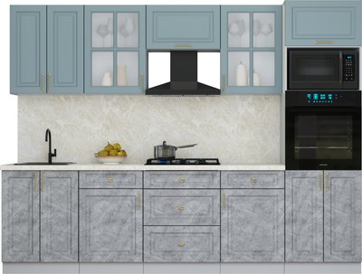 Кухонный гарнитур Интерлиния Мила Шато 2.8В - фото