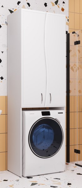 Шкаф-пенал для ванной Style Line Эко Волна 68см для СМ - фото