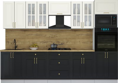 Кухонный гарнитур Интерлиния Мила Шато 3.0В - фото