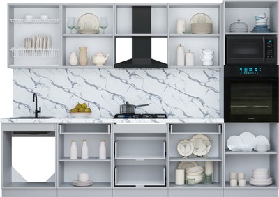 Кухонный гарнитур Интерлиния Мила Шато 3.0В