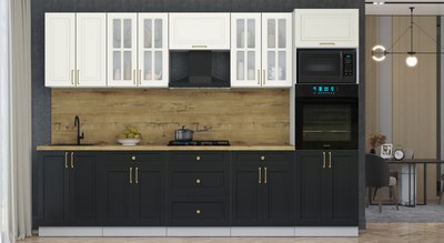 Кухонный гарнитур Интерлиния Мила Шато 3.0В