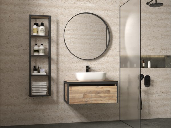 Полка для ванной Style Line Сохо 30x120см ЛДСП открытый