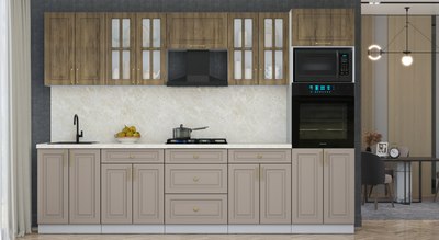 Кухонный гарнитур Интерлиния Мила Шато 3.0В